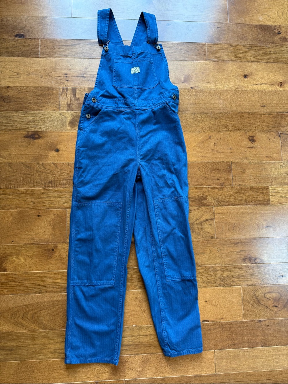 The Hey Gang The Kneepatch Overalls French Blue. Size 1 (women’s small)